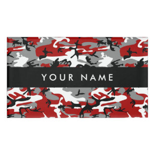 Badge D'identification Camo rouge et gris, Camouflage, Militaire, Armée
