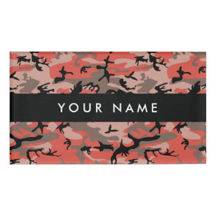 Badge D'identification Camo rouge et marron, Camouflage, Militaire, Armée