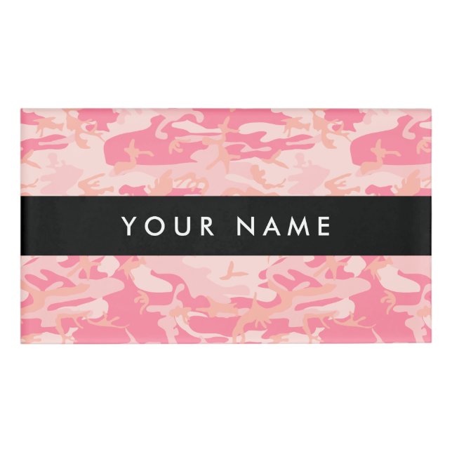 Badge D'identification Camouflage Rose, Camouflage, Militaire, Armée (Devant)
