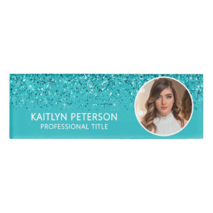 Badge D'identification Carte d'identité professionnelle avec paillettes A