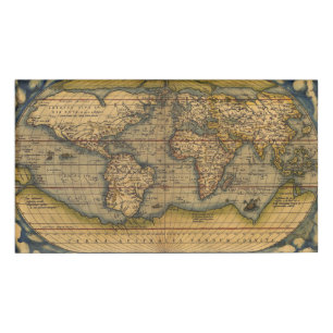 Badge D'identification Carte du monde Antique Ortelius Europe Voyage