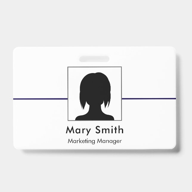 Badge d'identification Carte Entreprise Employé Pe (Avant)