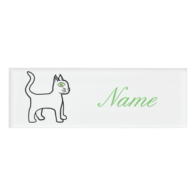 Badge D'identification Cat vert Thunder_Cove (Devant)