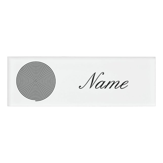 Badge D'identification Cercle d'hypnose ronde Thunder_Cove (Devant)