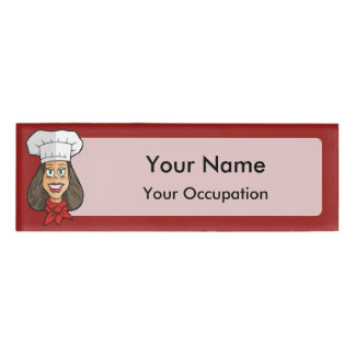 Badge D'identification Chef femme