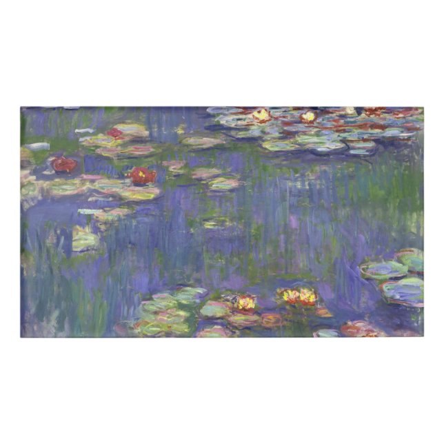 Badge D'identification Chefs-d'œuvre de peinture de Nymphéas de Monet (Devant)