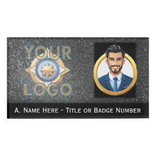 Badge D'identification Chercheur exécutif de sécurité VIP Parties scintil