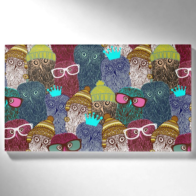 Badge D'identification Chouette dans la couronne (Devant)