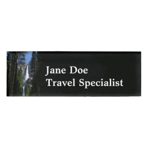 Badge D'identification Chutes et bois de Yosemite