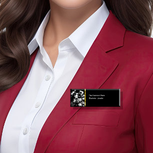 Badge D'identification Classy Diamond Jewelry Nom du magasin Tags