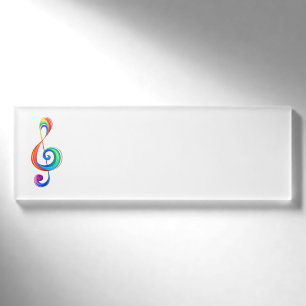 Badge D'identification Clé arc-en-ciel