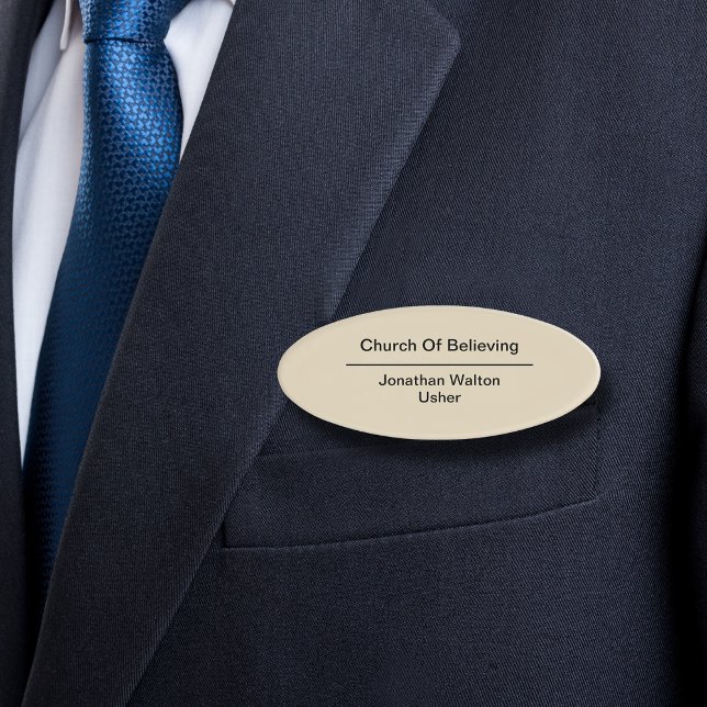 Badge D'identification Clergé De L'Église Chrétienne Et Usher (Créateur téléchargé)