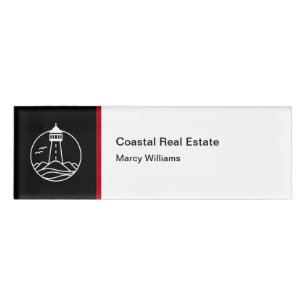 Badge D'identification Coastal Real Estate Realtor Nom du personnel Tags