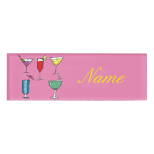Badge D'identification Cocktail Drink Association Thunder_Cove
