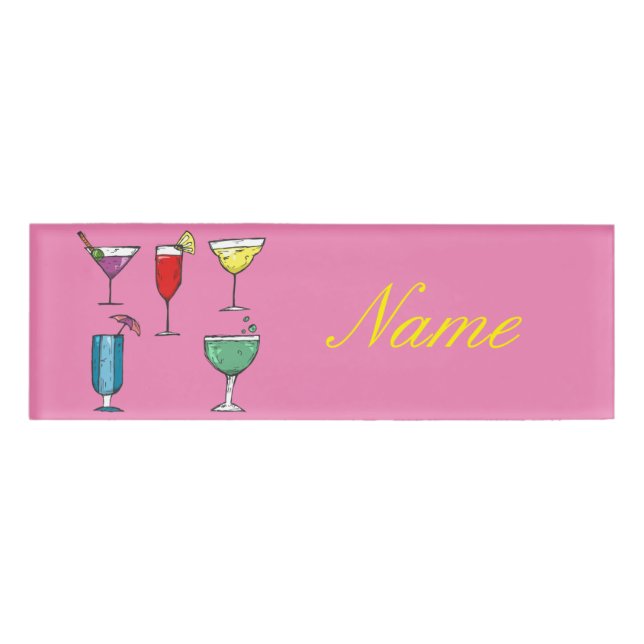 Badge D'identification Cocktail Drink Association Thunder_Cove (Devant)