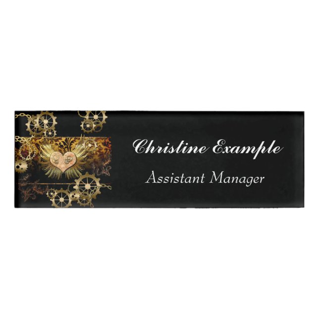 Badge D'identification Coeur vapeur (Devant)
