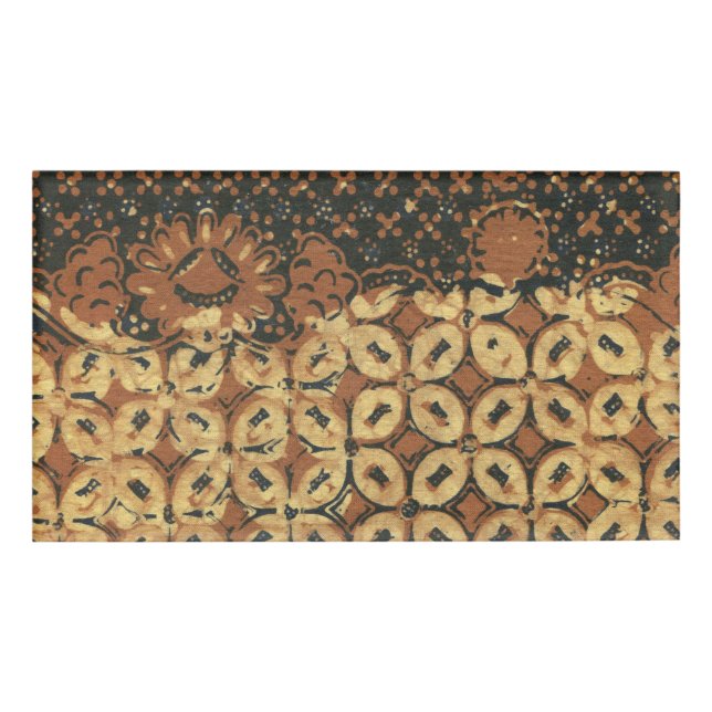 Badge D'identification Coffee Bean Earthy Boho Rustique (Devant)