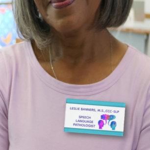 Badge D'identification Coloré, Fun Custom SLP