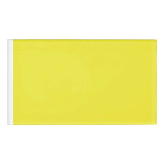 Badge D'identification Conception avec un Arrière - plan jaune et une bor (Devant)