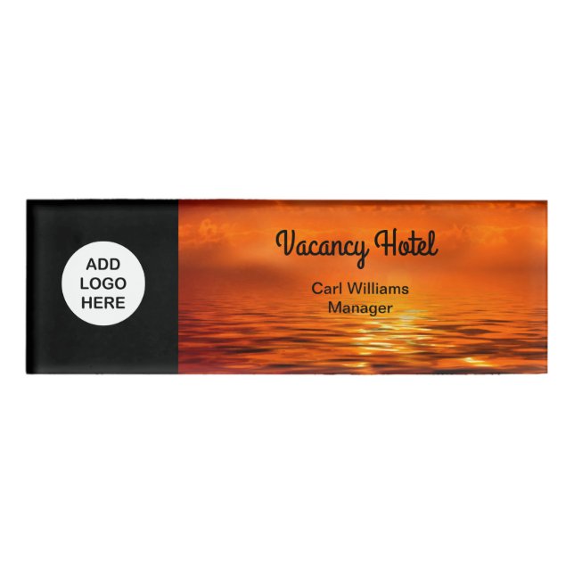 Badge D'identification Conception de logo de personnel d'hôtel (Devant)