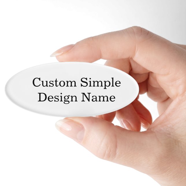 Badge D'identification Conception personnalisée sur mesure 7,62 cm x 2,86
