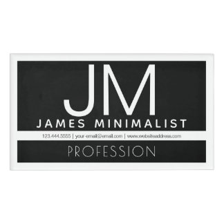Badge D'identification Conception professionnelle moderne et minimale | N
