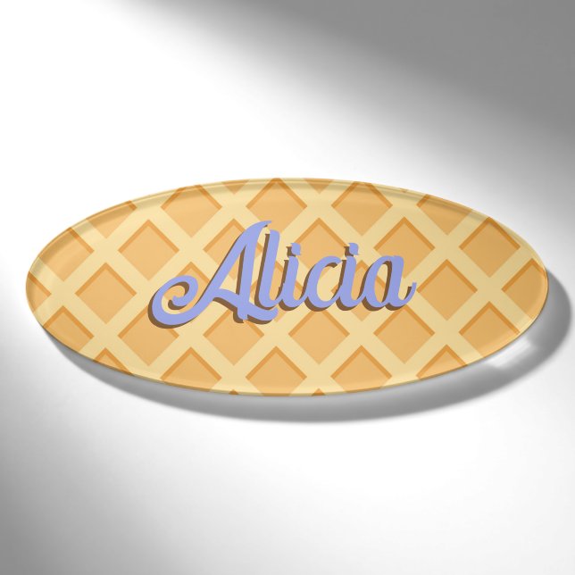 Badge D'identification Cône Gaufre (Devant)
