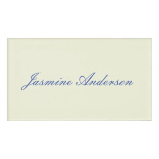 Badge D'identification Couleur Beige minimaliste moderne professionnelle