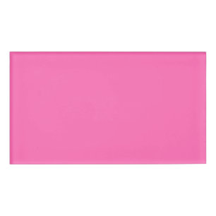Badge D'identification Couleur solide : Rose chaud #2