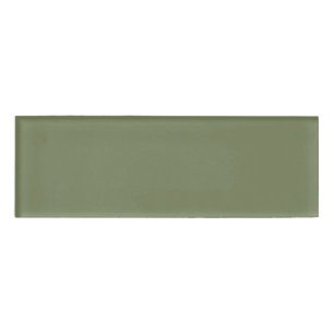 Badge D'identification Couleur solide verte Sage