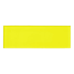 Badge D'identification Couleur uni jaune néon