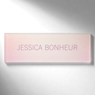 Badge D'identification Couleurs Douces Ombré Fondu