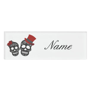Badge D'identification Crânes noirs Duo Thunder_Cove