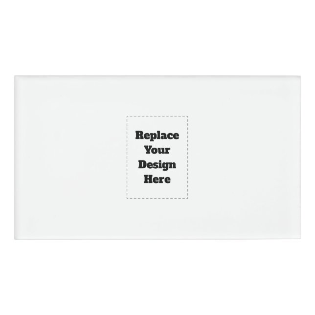 Badge D'identification Create Your Own white  (Devant)