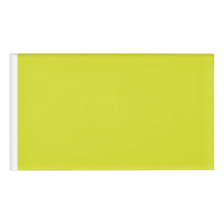 Badge D'identification Créer un Arrière - plan Jaune d'appel visuel remar