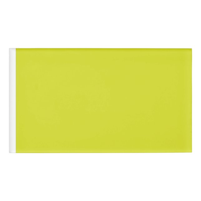 Badge D'identification Créer un Arrière - plan Jaune d'appel visuel remar (Devant)