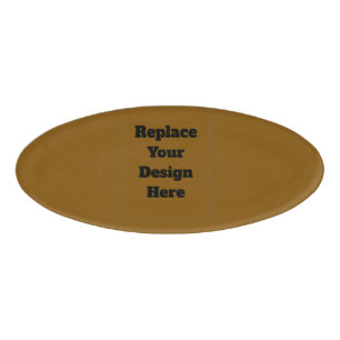 Badge D'identification Créez Votre Propre Brun