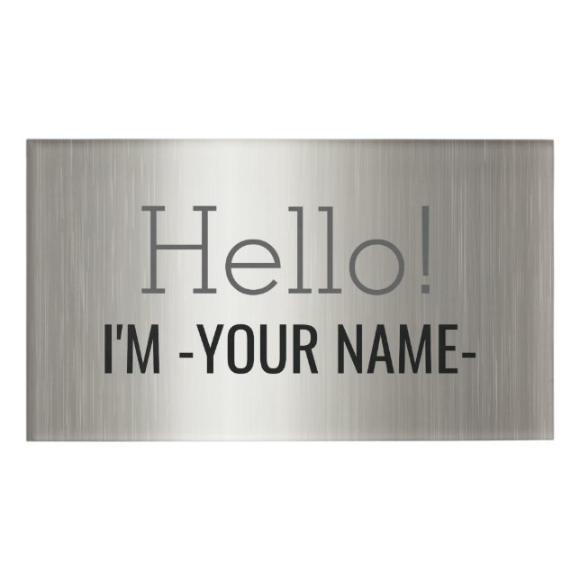 Badge D'identification CRÉEZ-VOTRE-PROPRE conception personnalisée de tél (Devant)
