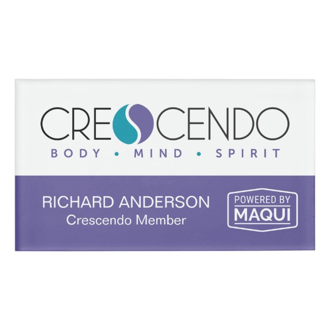 Badge D'identification Crescendo (Devant)