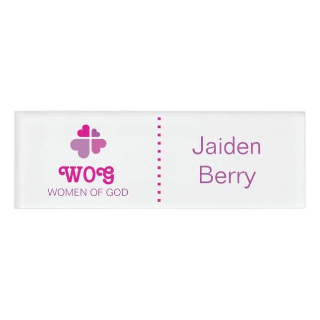 Badge D'identification Croix des coeurs (Devant)