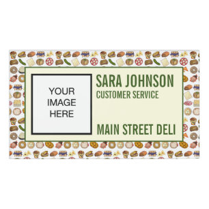 Badge D'identification Cuisine juive Cuisine Aliments Deli Restaurant Caf