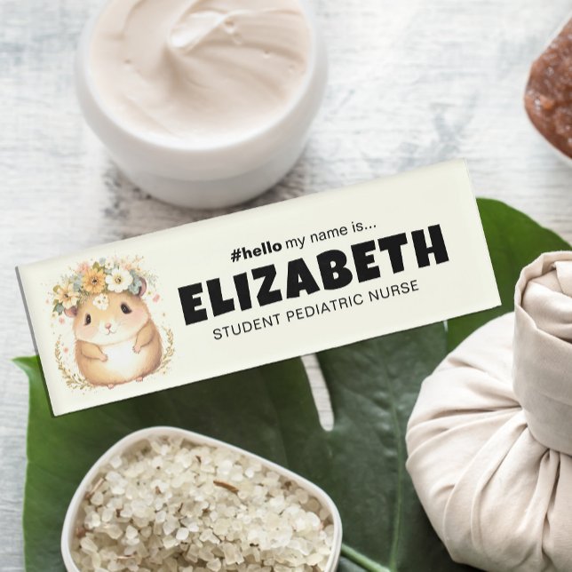 Badge D'identification Customisé Bonjour Mon Nom Est Souris Nom Magnétiqu (Créateur téléchargé)