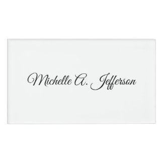 Badge D'identification Cute Calligraphy Créative tendance Nom personnalis