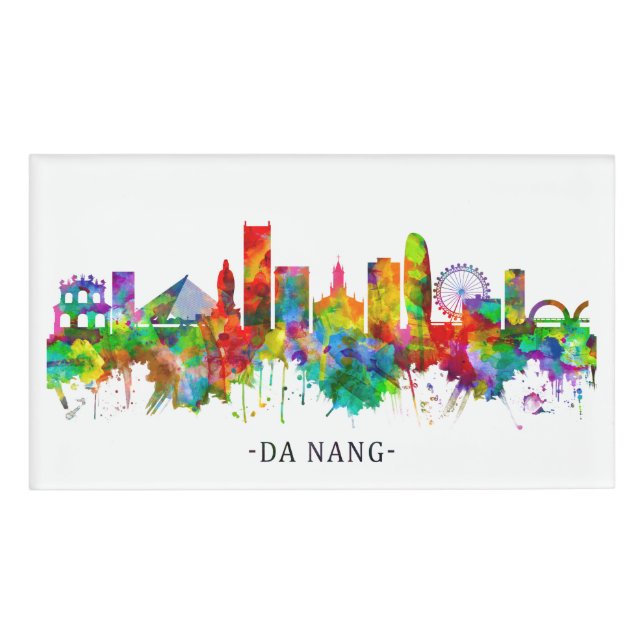 Badge D'identification Da Nang Vietnam Skyline (Devant)
