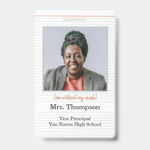 Badge d'identification d'administrateur de rentrée