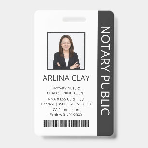 Badge d'identification d'agent de signature de prê