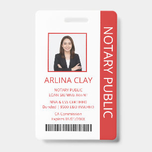 Badge d'identification d'agent de signature de prê