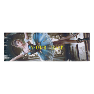 Badge D'identification Danse de ballet dans un Tutu bleu