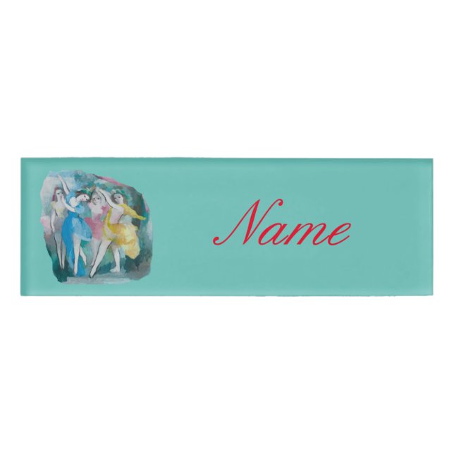 Badge D'identification Danseurs Girl Ballerina Thunder_Cove (Devant)