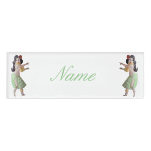 Badge D'identification Danseuses hawaïennes Hula Thunder_Cove